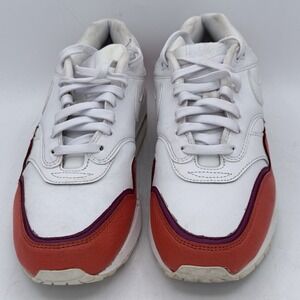 NIKE AIR MAX 1 SE‎ Sneaker White Orange Purple Double Lifestyle - Women's Size 8